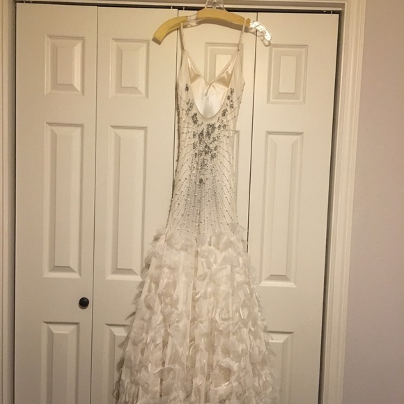 Neiman Marcus White Formal Dress-Prom dress - Picture 2 of 4